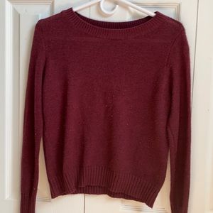 maroon women’s h&m sweater